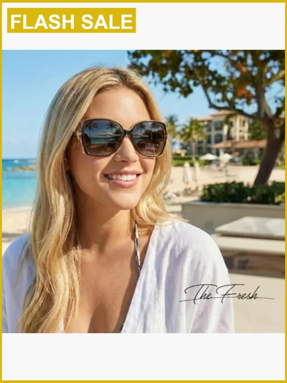 Oversized Square Cat Eye Hybrid Butterfly Fashion Sunglasses